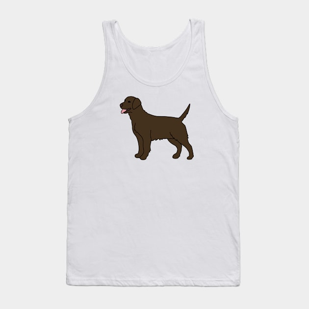 Chocolate Labrador Tank Top by Kelly Louise Art